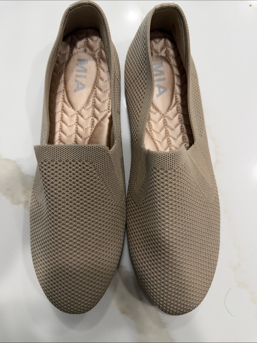 MIA Knit Slip-On Loafer in Taupe